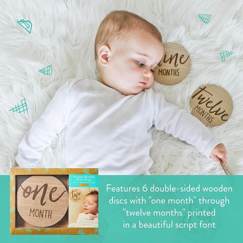 Kate & Milo Milestone Props, Bow, Double-Sided Baby Announcement Discs, Pink 3D Bow Ideal For Baby Girl's, Photo Prop for Monthly Pregnancy Journey and Baby Milestones, 1-12 Months in Saudi Arabia