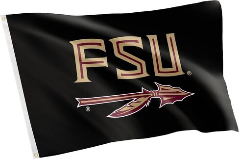 لافتات علم جامعة ولاية فلوريدا من صبار الصحراء سيمينول FSU 100% بوليستر للاستخدام الداخلي والخارجي 3×5 أقدام (النمط 3) in Kuwait