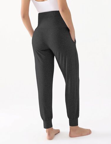 ركض الأمومة للنساء بنطال الحمل على سروال البطن العرق الفضفاضة مع الجيوب in Kuwait