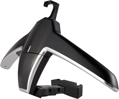 Car Back Seat Headrest Hanger with 2 Car Hooks for Coat, Jacket, Suit, Clothes, Purse, Handbag, Grocery Bags - Multi-Purpose Storage Holder for Car - Black in Saudi Arabia