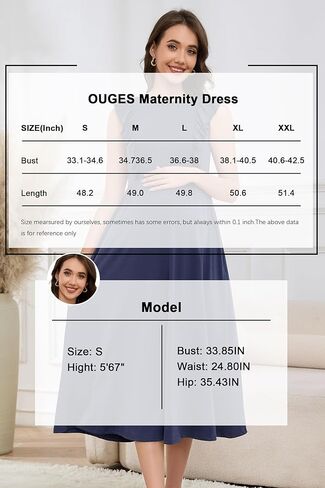 OUGES Womens 2025 Spring Hidden Zipper Nurisng Dress for Breastfeeding Casual Sleeveless Ruffled Midi Maternity Dress in Kuwait