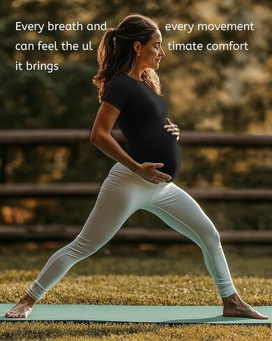 4 Pack Women's Athletic Maternity T-Shirts,Short Sleeve Yoga Gym Pregnancy Tops Casual Summer Crew Neck Tees Blouse in Kuwait