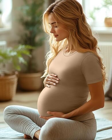3 حزمة القمصان القصيرة للسيدات الأمومة ، اليوغا الصيف طاقم العرقلة الحمل المحمل in Kuwait