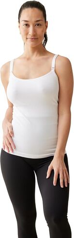 Ingrid & Isabel Nursing & Shaping Cami – Seamless Maternity Tank Top with Adjustable Straps & Easy Breastfeeding Access in Kuwait