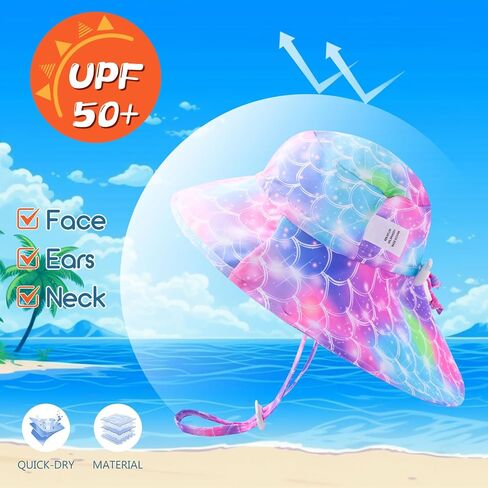 UNIFACO Infant Baby Girl Swimsuit Full Zipper Bathing Suit with Sun Hat UPF 50+ Long Sleeve Rash Guar Swim Suit in Saudi Arabia