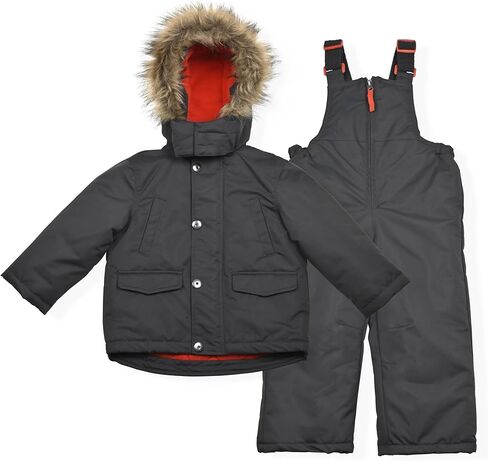 Arctic Quest boys Boys Ski Jacket and Snowbib Snowsuit Set 2 Piece Zip Up Jacket and Overall Snowsuit Set for Little Kids in Kuwait