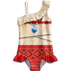 Toddler Girls Princess Swimming Suits 1pc Little Kids Costume for 3-12Y Children Summer Swimwear Movie 2