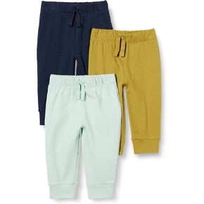 Amazon Essentials Unisex Toddlers and Babies' Cotton Pull-On Pants, Multipacks