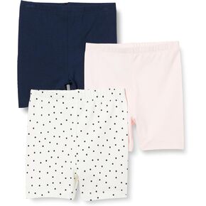 Amazon Essentials Toddlers and Baby Girls' Bike Shorts, Pack of 3