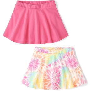 The Children's Place,Baby Girls,and Toddler Pull On Everyday Skorts,Cosmos 2-Pack,3 Years