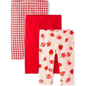 The Children's Place Baby Girls' and Toddler Capri Leggings, Multipacks