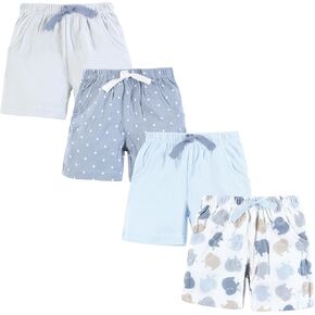 Hudson Baby Usisex Baby Shorts قيعان 4 عبوات