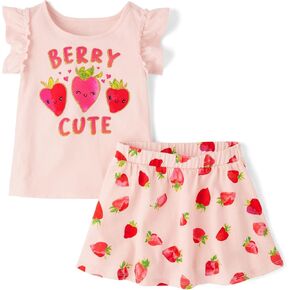 The Children's Place baby-girls And Toddler Sleeveless Tank Top and Skort 2 Piece Outfit Set