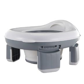 NAJMECHOY Children's Toilet Collapsible Outdoor Travel Potty Baby's Pee Pail Portable Toilet (Gray)