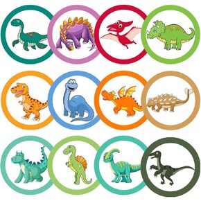 Chinco 120 Pcs Boys Potty Training Targets Boys Potty Targets Aids Flushable Pee Training Chart for Toddlers Use(Dinosaurs Styles)