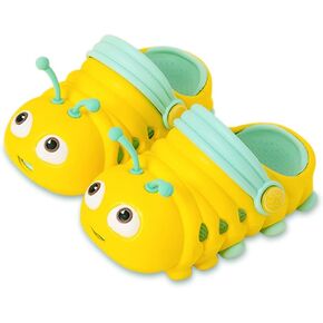 JUXI Toddler Clogs Girls Boys Clogs Garden Shoes EVA Lightweight Summer Slipper Cartoon Slides Baby Comfort Sandals