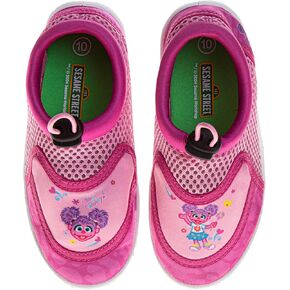 Sesame Street Water Shoes for Kids - Sandals Waterproof Bungee Drawstring Closure Quickdry Slipon Aqua Socks (Sizes: 3-4 Infant / 5-10 Toddler / 11-12 Little Kid)