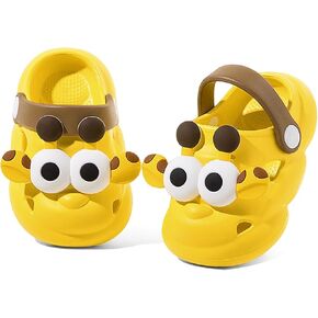 Toddler Sandals Baby Boys Girls Slip On Shoes Summer Breathable Quick-Dry Lightweight Slides Sandals Infant Outdoor Non-Slip Walking Shoes