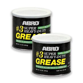 ABRO Masters Super Heavy-Duty #3 Wheel Bearing Grease, 16oz, Sodium-Based, Multi-Purpose Lubricant for Severe Conditions, Ideal for Automotive, Marine, Buses, Trucks, and Tractors