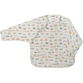 Loulou Lollipop Long Sleeve Mess Free Waterproof Bibs, for baby boys and girls 6-36 Months, Machine Washable, Travel Friendly