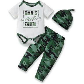 NZRVAWS Newborn Baby Boy Clothes Outfits Letter Prined Romper Pants Set Infant Baby Boy Clothing 0 3 6 9 12 18 Months
