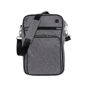 JuJuBe Helix Multi-Functional Crossbody Messenger/Diaper Dad Bag, XY Collection - Carbon