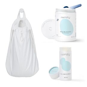 Esembly Bundle: Pail Deodorant, Cloth Diaper Laundry Detergent (3lbs Canister), and Pail Pouch (Sea Salt)