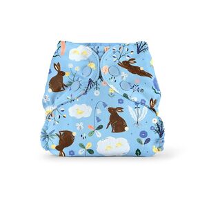 Esembly Cloth Diaper Outer - Waterproof Cloth Cover and Reusable Swim Diaper, Breathable Layer Over Absorbent Inner for Blowout-Proof Diapering - Size 1 (7-17 lbs), Botany