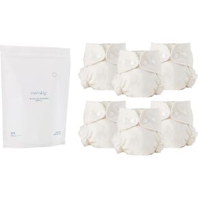Esembly Bundle: Cloth Diaper Laundry Detergent Refill Bag 6lbs and Cloth Diaper Inners 6-Pack, Size 1 (7-17lbs)