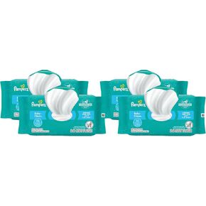 Pampers Baby Clean Wipes, Baby Fresh Scented, 1 Flip-Top Pack (72 Wipes Total) (Pack of 4)