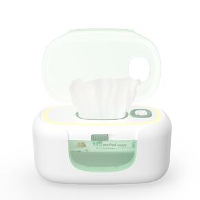 Momcozy New Baby Wipe Wipe Ware ، 100pcs موزع سعة أكبر ، تسخين سريع لمدة 10 دقائق مع 4 أوضاع لدرجة الحرارة ، تصميم نابض مبتكر ، سيليكون وأختام أعلى ، تسخين سريع حتى ، ضوء ليلي 3 مستويات