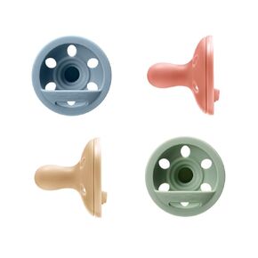 Tommee Tippee Breast-Like Pacifier, 0-6m, 4 Count, Lightweight, One-Piece Silicone Design, Symmetrical Nipple