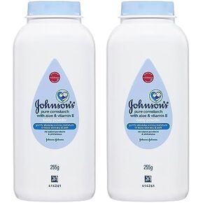 Johnson's Baby Powder for Delicate Skin, Hypoallergenic and Free of Parabens, Phthalates, and Dyes for Baby Skin Care, 1.5 oz (Pack of 2)