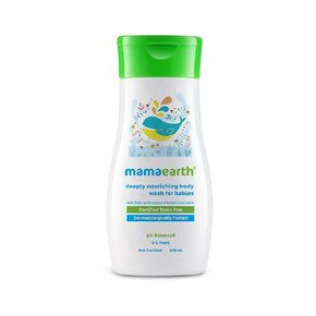 MAMAEARTH Daily Nourishing Body Wash for Babies | Tear-Free Formula with Coconut | Hydrating, pH-Balanced & Gentle on Skin | Keeps Baby’s Skin Soft & Fresh | Safe for Everyday Use | 6.76 Fl Oz(200ml)