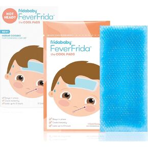 Frida Baby Cool Pads for Kids Fever discomfort by fridababy, 5 Count (Pack of 2)