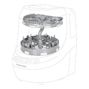 Baby Brezza Bottle Washer Pro Breast Pump Parts Replacement Rack – Fits All Breast Pump Parts Including Wearables