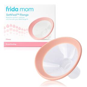 Frida Mom 2-in-1 Manual Breast Pump with Hands-Free Silicone Suction Cup, Milk Collector, Wireless Ergonomic Handle, and SoftFeel Flange for Breastfeeding