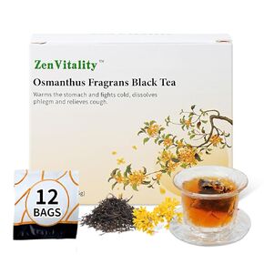 ZenVitality Black Tea with Osmanthus Flower Dried Osmanthus Tea Osmanthus Medley Black Antioxidant Rich Perfect for Afternoon Tea & Gift Sets Handpicked Traditional Roasted Luxurious Floral Flavor