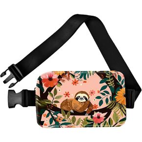 Wolf Fanny Pack Travel Belt Bag Fashion Crossbody Bags for Women Waist Pack Lightweight with Adjustable Strap