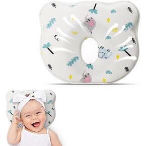 Breathable Memory Foam Pillow Soft and Cozy Cartoon Prеvents FΙat hеad and Shapеs hеad Hеad Pillow for Small Boys and Girls(Elephant)