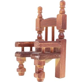 Susaniita - Wooden Chair for Nativity Set Size 6: Sized for Baby Jesus Figure 5 to 6 Inches Tall, Silla para Niño Dios - 7.5 in (H) X 4.5 in (W)