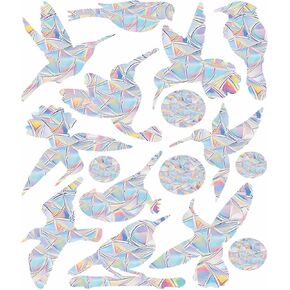 Anti-Collision Window Decals for Bird Strikes,Static Clings Glass Door Window Stickers Protect and Save Bird Strikes