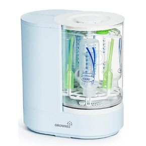 GROWNSY DeepClean Bottle Washer Pro, Baby Bottle Washer and Sterilizer and Dryer, Effortless Washing Machine for Bottle Cleaner, Pump Parts, Pacifiers - Wash, Sterilize and Dry with One Touch (Blue)