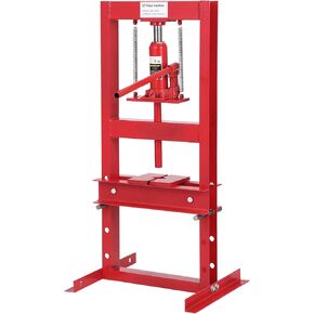 6-Ton Hydraulic Press, Heavy Duty Benchtop Hydraulic Shop Press with 2 Press Plates, H-Frame Adjustable Garage Floor Press for Car Repair and Garage