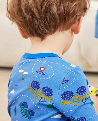 Bamboo Viscose Toddler Car Pajamas Boys Girls Kids Short Cool Summer 12M-8Y Snug fit Pjs Set 2pcs in Kuwait