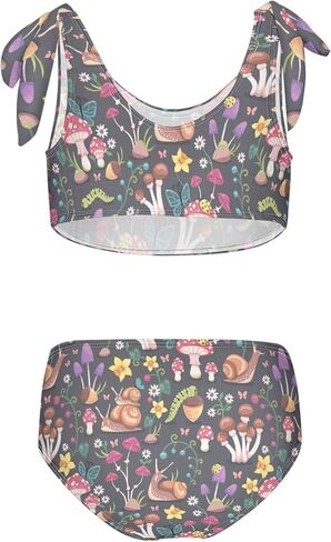 Girls Tankini Swimsuit 2 Piece Pink Unicorn Donuts Summer Beach Bikini Bathing Suit 3T in Saudi Arabia
