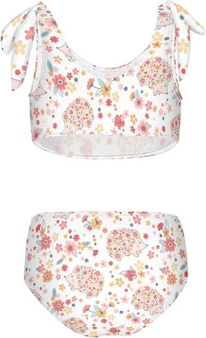 Girls Tankini Swimsuit 2 Piece Pink Unicorn Donuts Summer Beach Bikini Bathing Suit 3T in Saudi Arabia