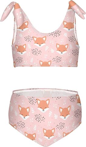 Girls Tankini Swimsuit 2 Piece Pink Unicorn Donuts Summer Beach Bikini Bathing Suit 3T in Saudi Arabia