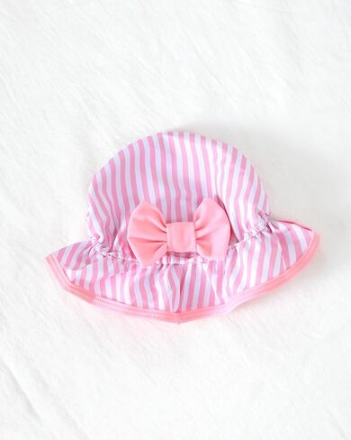 Renotemy Baby Girl Swimsuit Infant Bathing Suit Swimwear Sleeveless Bikini Tankini Toddler Girl One-Piece Swimsuit with Hat in Saudi Arabia