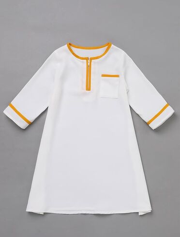 IBTOM CASTLE Newborn Baby Boys Abaya Muslim Robe Saudi Long Sleeve Kaftan Turban Arabic Dubai Eid Ramadan Outfits in Saudi Arabia